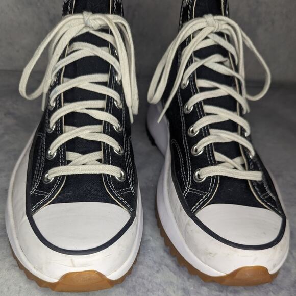 Converse OG Run Star Hike Unisex High Top Platform Sneaker in Black, Size 10 - Picture 9 of 14